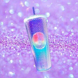 Starbucks 2021 Mermaid Ombre Studded Cup venti 24oz HTF!!!